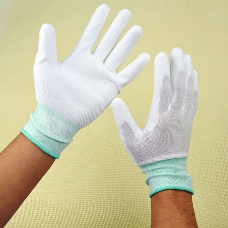 Găng tay chống tĩnh điện chấm PVC lòng bàn tay