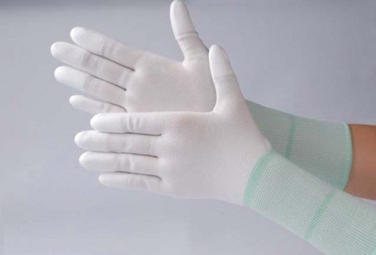 Găng tay phủ PU ngón chống tĩnh điện, loại dài